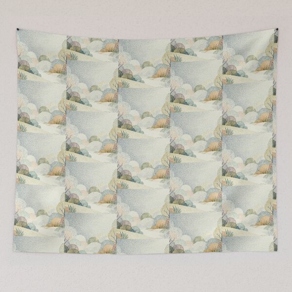 Item preview, Whimsical Dotted Woodland Hills designed and sold by zzz888.
