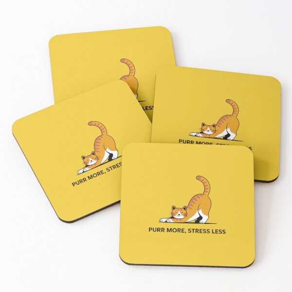 Item preview, Purr More Stress Less Cat designed and sold by Christian Weiss.