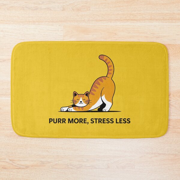 Item preview, Purr More Stress Less Cat designed and sold by Christian Weiss.