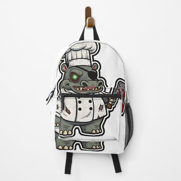 Item preview, Cute Hippo Halloween Zombie Chef Costume Spooky Art designed and sold by ArtDesignTp.
