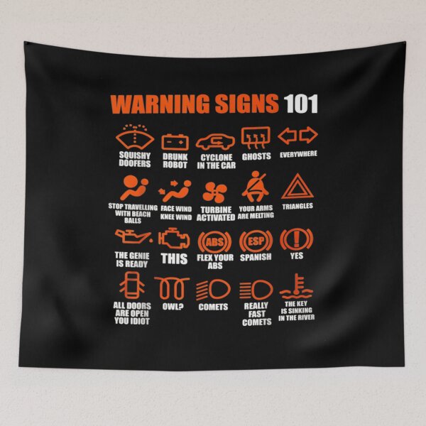 Item preview, Warning Signs 101 Funny Sense Of Humor Classic 		 designed and sold by egeofepvnl8.