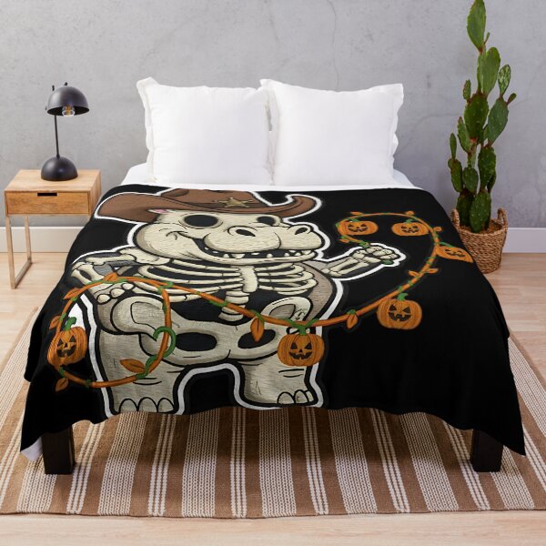 Item preview, Cute Skeleton Cowboy Halloween Costume Pumpkins Spooky Art designed and sold by ArtDesignTp.