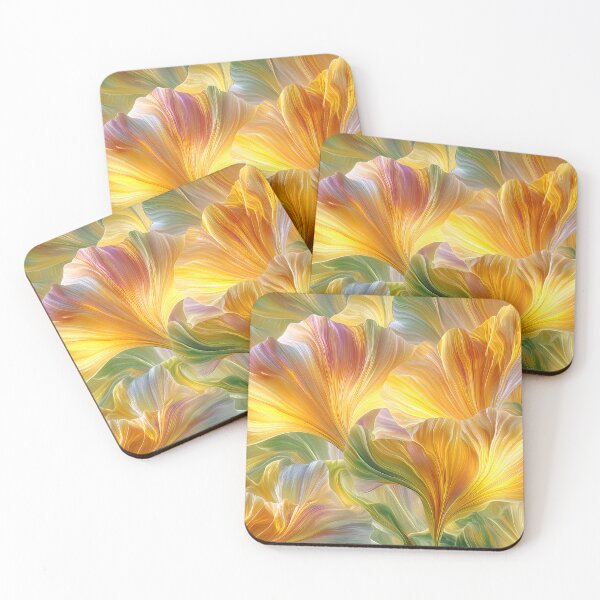 Item preview, Abstract Floral Art with Yellow Petals designed and sold by Jirka Svetlik, Studio Illuvision.