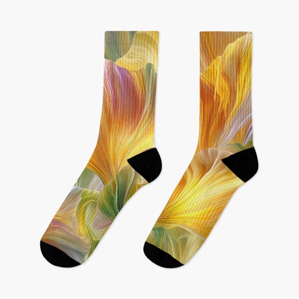 Item preview, Abstract Floral Art with Yellow Petals designed and sold by Jirka Svetlik, Studio Illuvision.