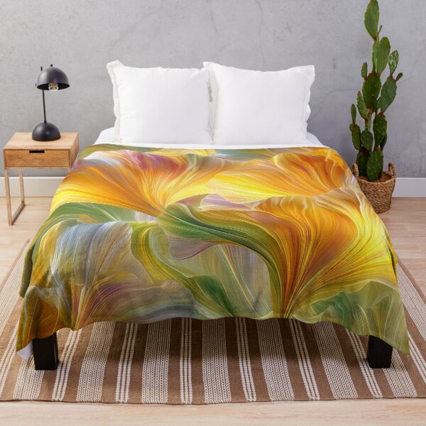 Item preview, Abstract Floral Art with Yellow Petals designed and sold by Jirka Svetlik, Studio Illuvision.