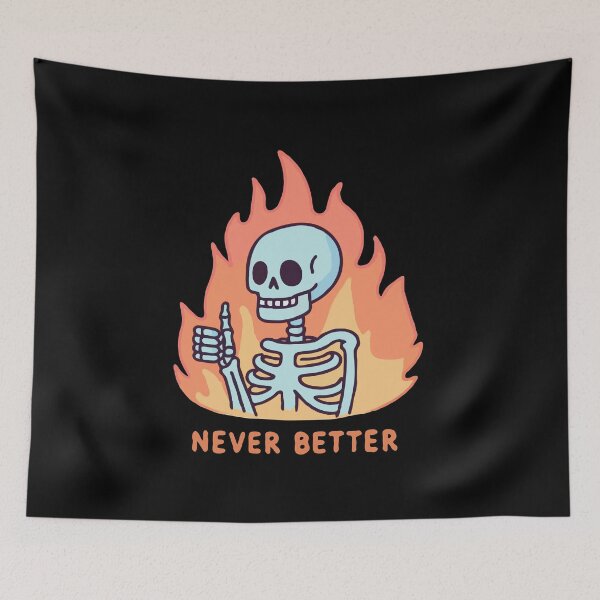 Item preview, Skeleton Never Better designed and sold by Gkinoki.