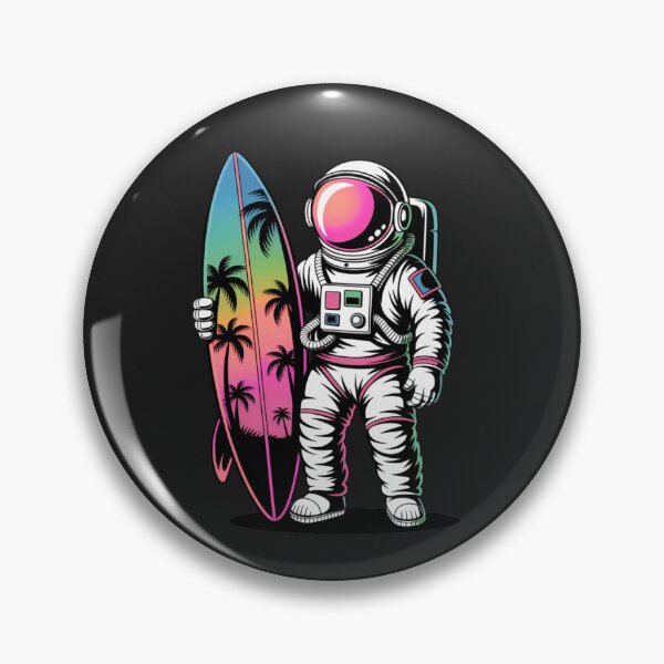 Item preview, Surfing Astronaut – Funny Tropical Summer Space Explorer Design designed and sold by ColorSplash123.