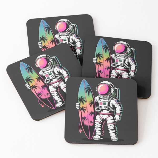 Item preview, Surfing Astronaut – Funny Tropical Summer Space Explorer Design designed and sold by ColorSplash123.