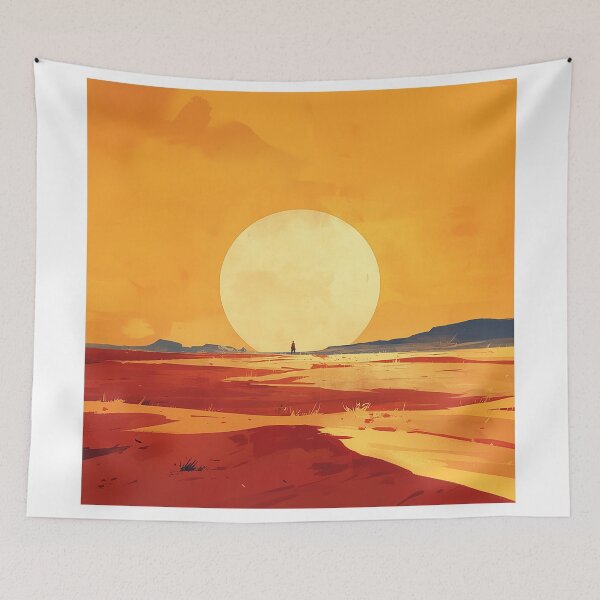 Item preview, Lone Wanderer Under Giant Sun designed and sold by Christian Weiss.