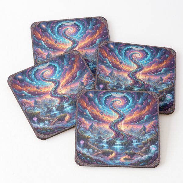 Item preview, Cosmic Forest AI Psychedelic Art designed and sold by Whispering Colors.