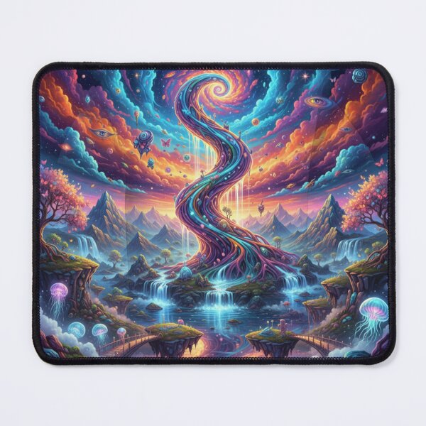 Item preview, Cosmic Forest AI Psychedelic Art designed and sold by Whispering Colors.