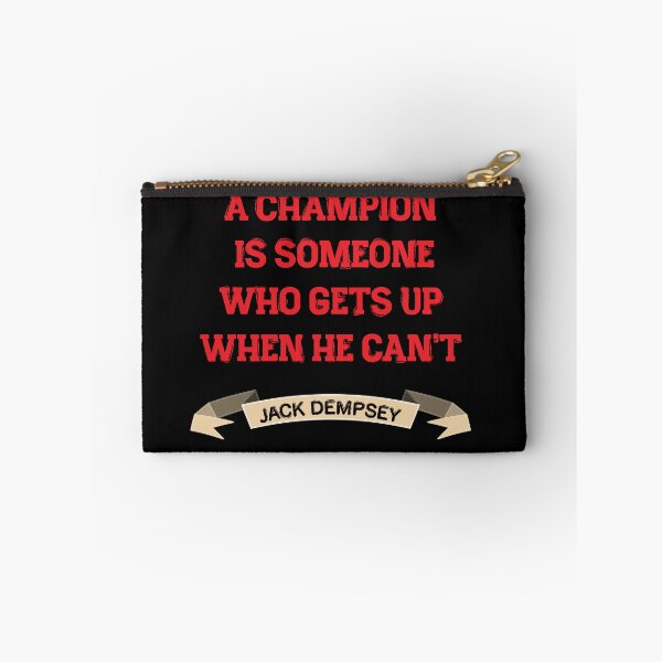 Item preview, Jack Dempsey Quote – “A Champion Is Someone Who Gets Up” Vintage Typography designed and sold by simpledarkwavewisdom.