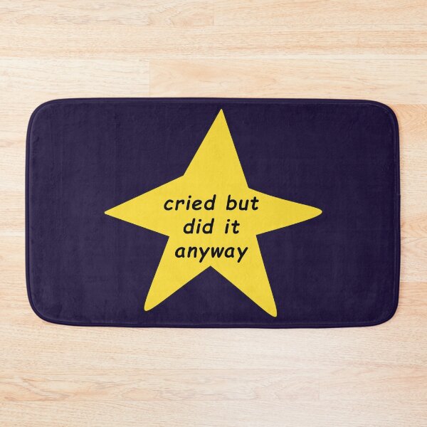Item preview, Cried But Did The Thing Anyway - Funny Motivational Inspirational Quote designed and sold by kolshi-shop.