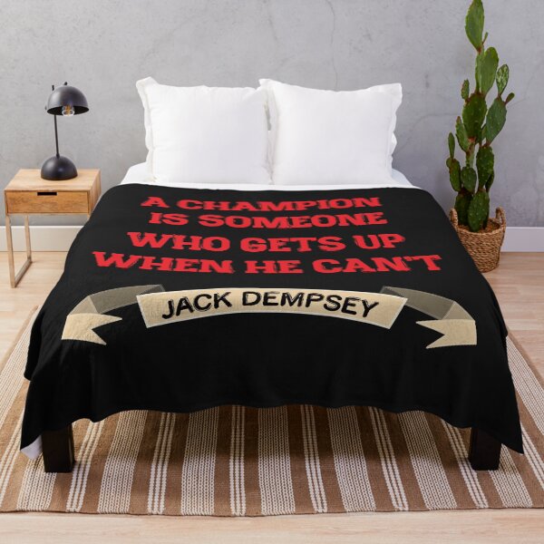 Item preview, Jack Dempsey Quote – “A Champion Is Someone Who Gets Up” Vintage Typography designed and sold by simpledarkwavewisdom.