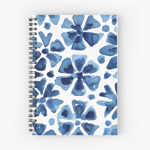 Item preview, Indigo Shibori Tie Dye Flower Pattern designed and sold by HoyaBouquetart.