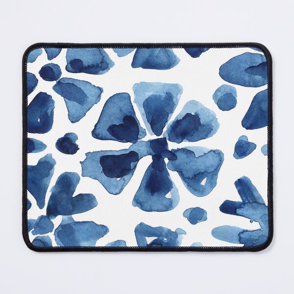 Item preview, Indigo Shibori Tie Dye Flower Pattern designed and sold by HoyaBouquetart.