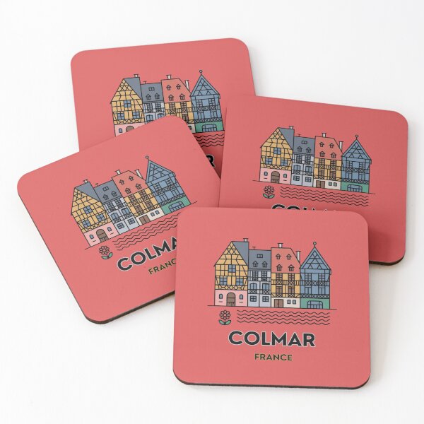 Item preview, Colmar France Map Outline Sticker | Minimalist Travel Design designed and sold by Timeless Design.