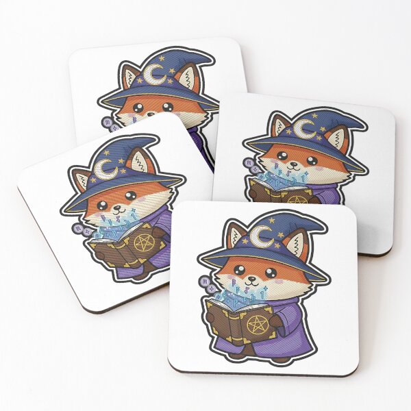 Item preview, Cute Fox Halloween Wizard Costume Magic Book Spooky Art designed and sold by ArtDesignTp.