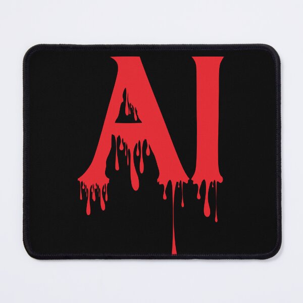 Item preview, Bloody AI Design – Dark and Eerie Machine Intelligence Artwork designed and sold by simpledarkwavewisdom.