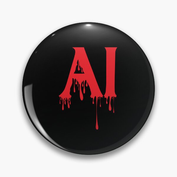 Item preview, Bloody AI Design – Dark and Eerie Machine Intelligence Artwork designed and sold by simpledarkwavewisdom.
