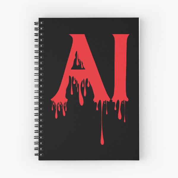 Item preview, Bloody AI Design – Dark and Eerie Machine Intelligence Artwork designed and sold by simpledarkwavewisdom.