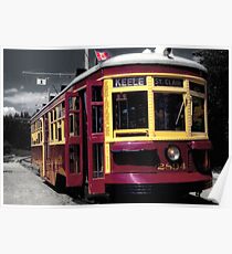 Antique Streetcar Poster