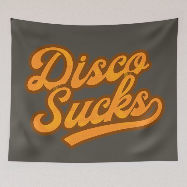 Item preview, Disco Sucks. Retro Vintage 70s. Orange And Yellow. designed and sold by CoCoArt-Ua.
