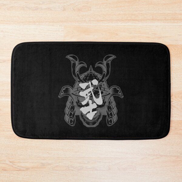 Item preview, Samurai (Bushi / 武士) Skull Japanese Kanji Art – Fierce Warrior Design designed and sold by ArtimShop.