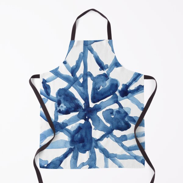 Item preview, Indigo Shibori Tie Dye Branch Pattern designed and sold by HoyaBouquetart.