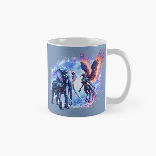 Item preview, Primal Celestial Guardians | The Starforged Elephant & The Cosmic Phoenix designed and sold by E-SarnEdge.