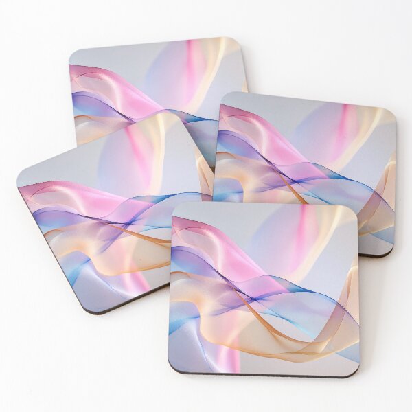 Item preview, Abstract Pastel Fabric Flow with Soft Waves designed and sold by Jirka Svetlik, Studio Illuvision.