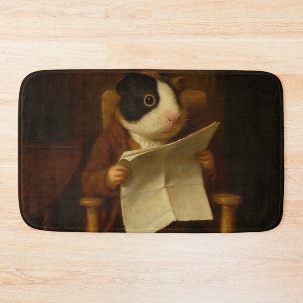 Item preview, Guinea Pig Reading the News (After Thomas Sword Good) designed and sold by gandolfwizard.