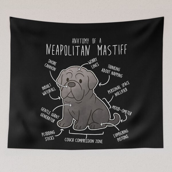 Item preview, Neapolitan Mastiff Dog Anatomy designed and sold by Clara Hollins.