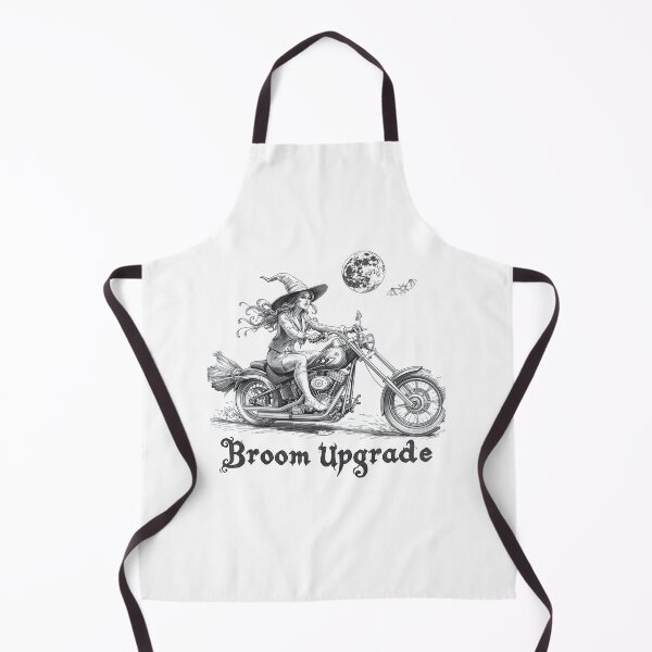 Item preview, Broom Upgrade – Witch Riding Motorcycle Under Full Moon designed and sold by TestudoDesign.