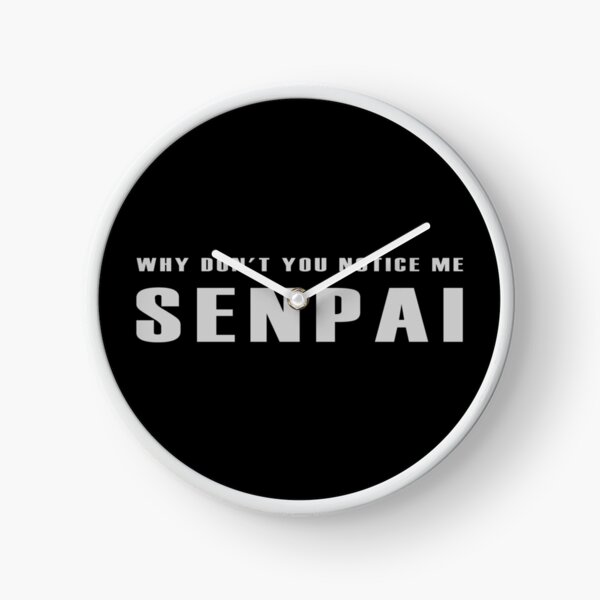 Artikelvorschau, Warum bemerkst du mich nicht, SENPAI – Fettgedruckter Anime-Text, einsames, verspieltes, herzliches Design entworfen und verkauft von ArtimShop.
