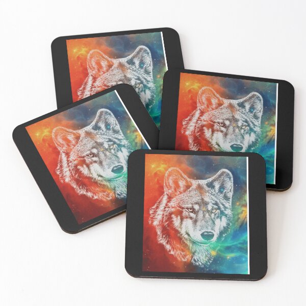 Item preview, Wolf Face With Magic Background Graphic 		 designed and sold by arslgnej35.