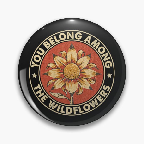 Item preview, You Belong Among the Wildflowers – Vintage Retro Lyric Design designed and sold by ZboncakReba.