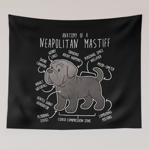 Item preview, Neapolitan Mastiff Dog Anatomy designed and sold by Clara Hollins.