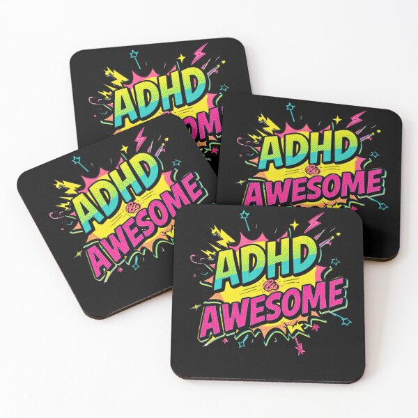 Item preview, ADHD & Awesome | Neurodiversity Empowerment Quote Design designed and sold by Morgen Design Studio.