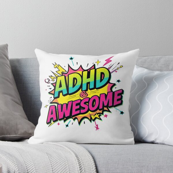 Item preview, ADHD & Awesome | Neurodiversity Empowerment Quote Design designed and sold by Morgen Design Studio.