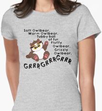 Soft Owlbear - Grrr Grrr Grrr Women's Fitted T-Shirt