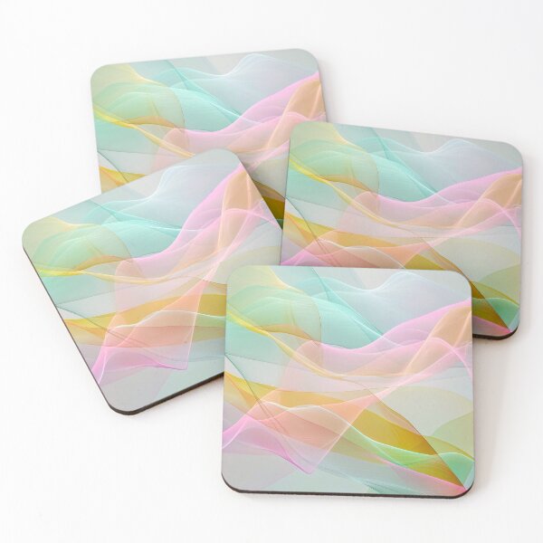 Item preview, Pastel Symphony of Floating Sheer Ribbons designed and sold by Jirka Svetlik, Studio Illuvision.