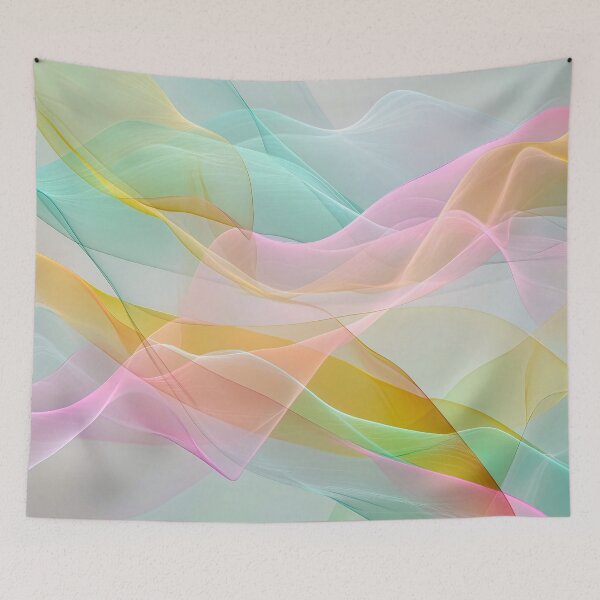 Item preview, Pastel Symphony of Floating Sheer Ribbons designed and sold by Jirka Svetlik, Studio Illuvision.