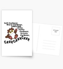 Soft Owlbear - Grrr Grrr Grrr Postcards