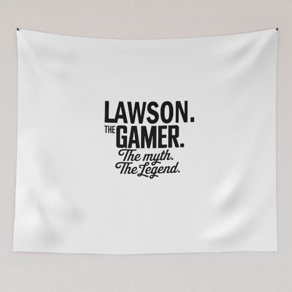 Item preview, Lawson The Gamer The Myth The Legend Lawson Name - Funny Gamer Quote design designed and sold by Oussinc.