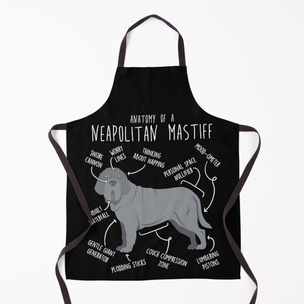 Item preview, Gray Neapolitan Mastiff Dog Anatomy designed and sold by Clara Hollins.