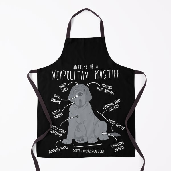 Item preview, Gray Neapolitan Mastiff Dog Anatomy designed and sold by Clara Hollins.
