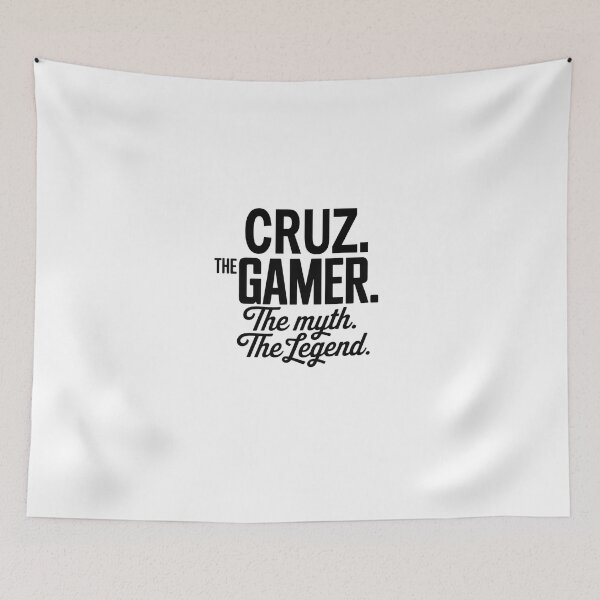 Item preview, Cruz The Gamer The Myth The Legend Cruz Name - Funny Gamer Quote design designed and sold by Oussinc.