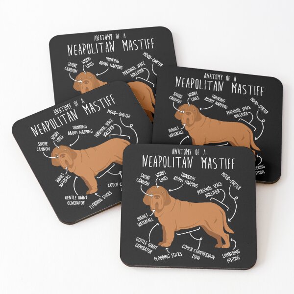 Item preview, Mahogany Neapolitan Mastiff Dog Anatomy designed and sold by Clara Hollins.