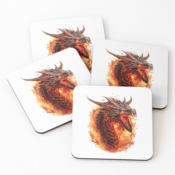Item preview, Pyrocoil: Fire Dragon Snake Engulfed in Flames Art designed and sold by Christian Weiss.
